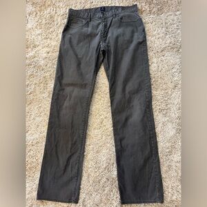 Gap Straight Fit Men’s Gray Pants 34x34 Classic 5-Pocket Cotton